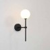  Sieninis šviestuvas DORIS BLACK LED